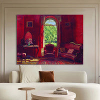 Deck Your Halls for Christmas: Choose Bold Red Oil Paintings for a Festive and Vibrant Touch