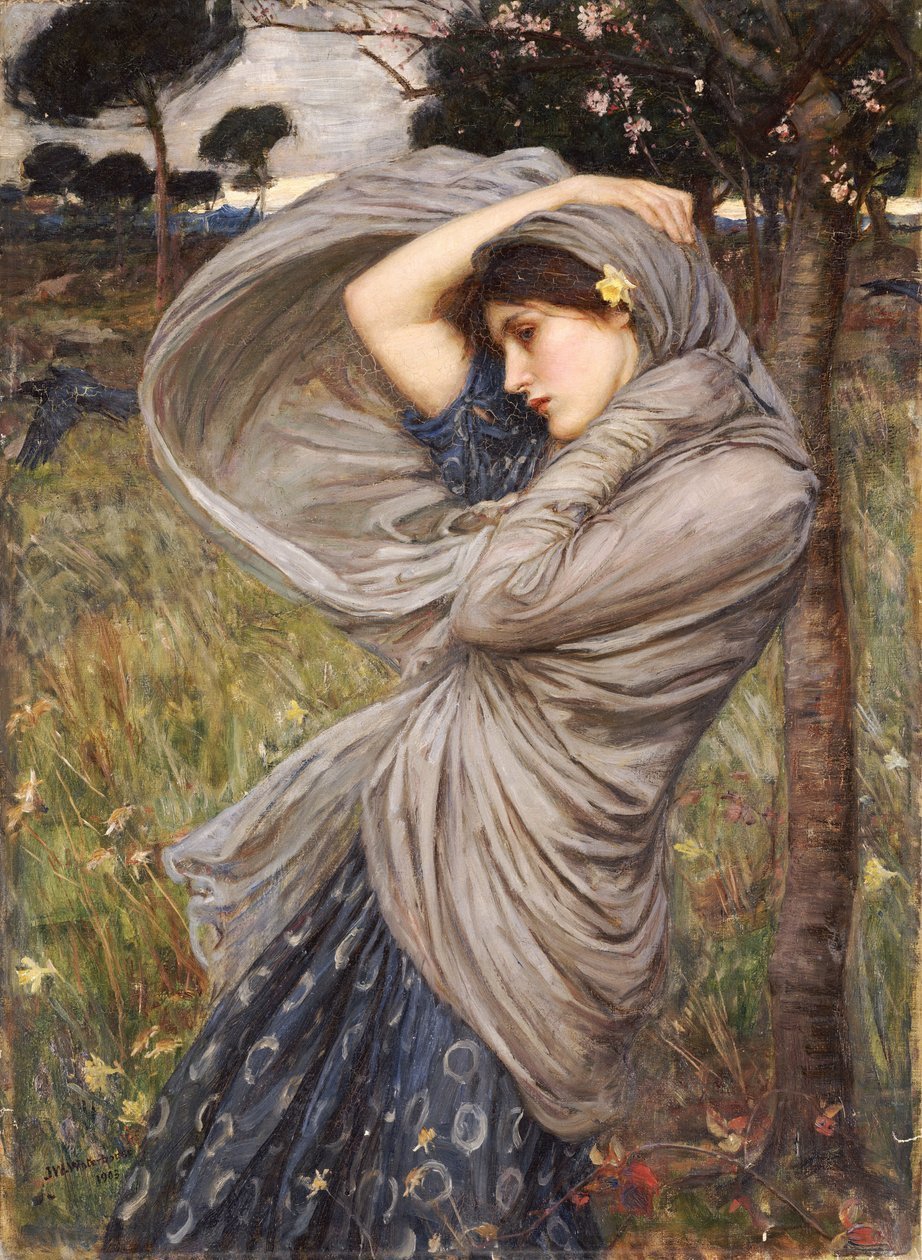 Boreas by John William Waterhouse and Custom Oil Painting Reproductions: A Unique Artistic Experience - ARABELART