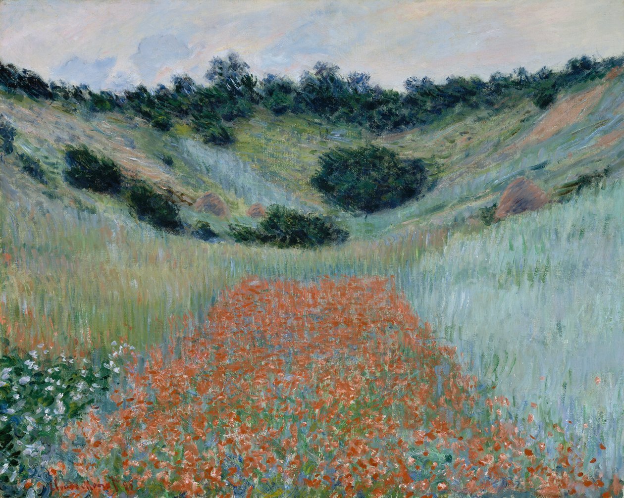 The Unique Charm of Oil Paintings: Exploring Monet’s Poppy Field in a Hollow near Giverny - ARABELART