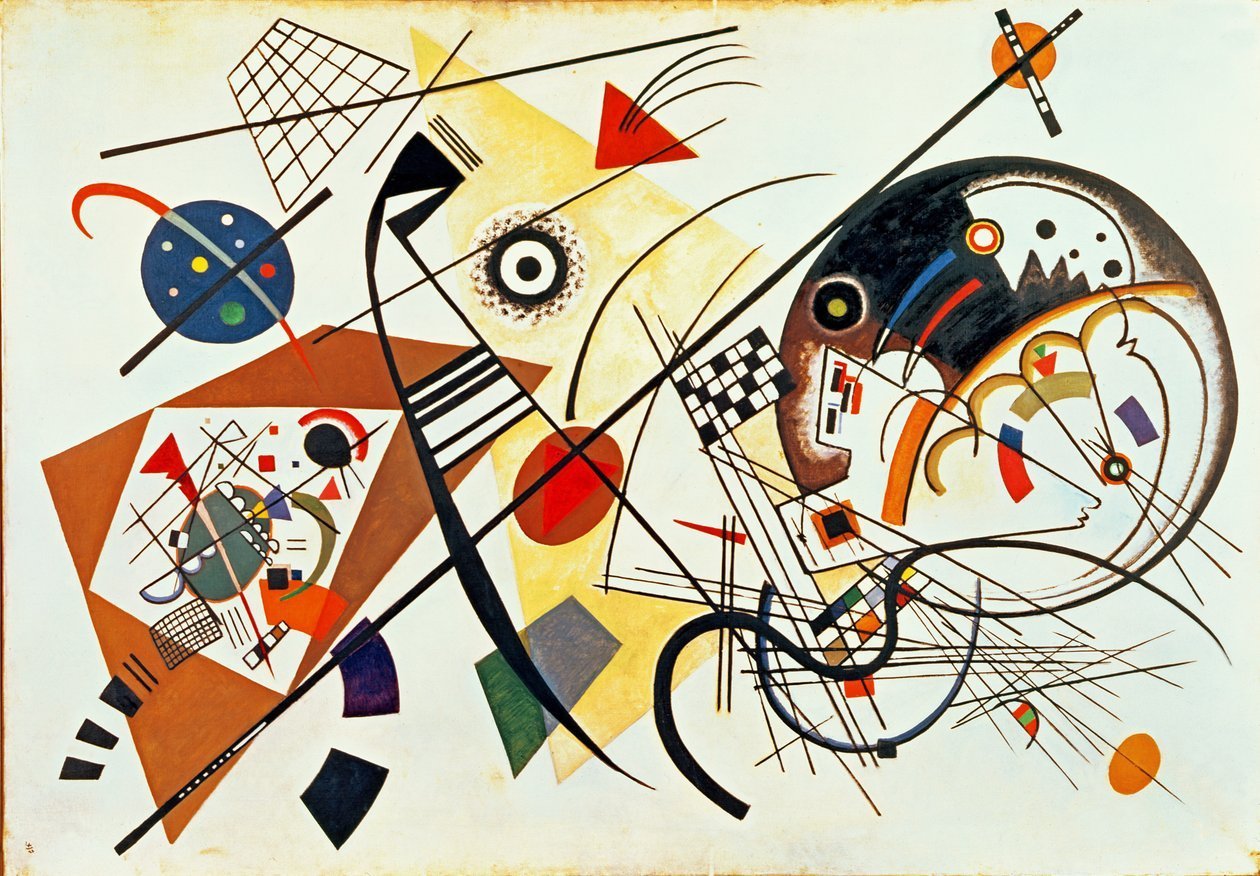 Throughgoing Line by Wassily Kandinsky: The Art of Reproducing a Masterpiece - ARABELART