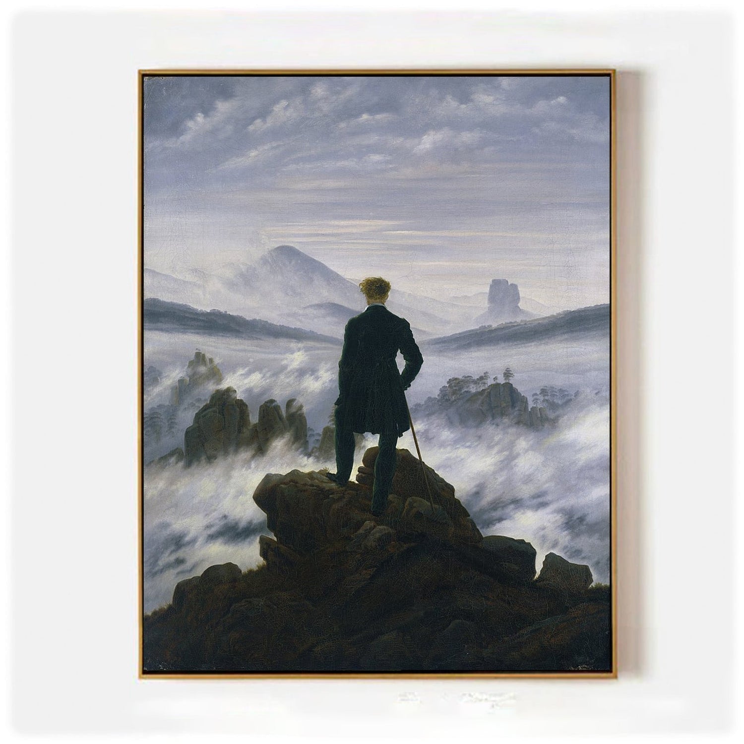 Wanderer Above the Sea of Fog by Caspar David Friedrich – A Timeless Masterpiece Reproduction - ARABELART