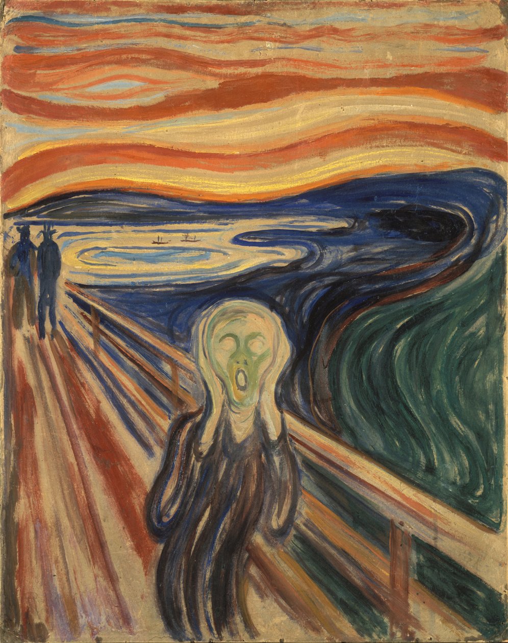 The Scream by Edvard Munch - Famous Art Reproduction