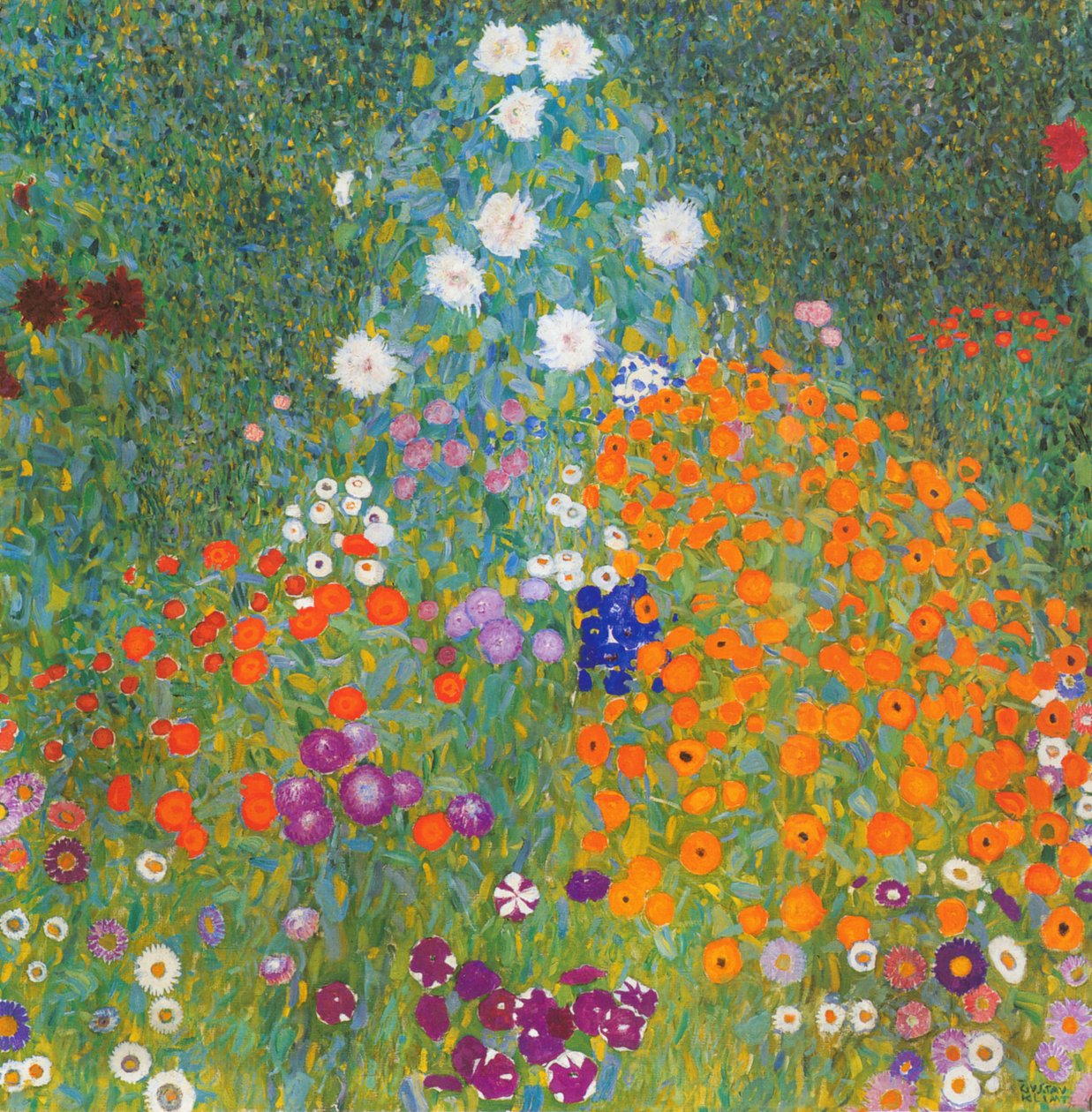 Flower Garden by Gustav Klimt - Famous Art Reproduction