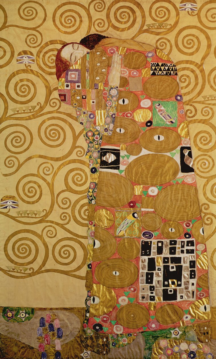 Fulfillment Stoclet Frieze by Gustav Klimt - Famous Art Reproduction