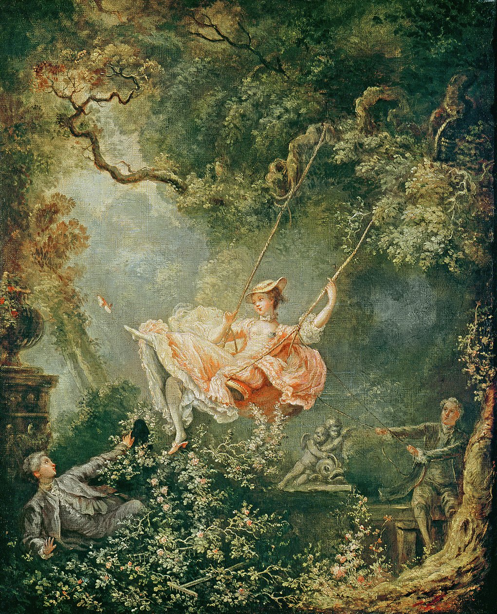 The Swing by Jean-Honoré Fragonard - Famous Art Reproduction