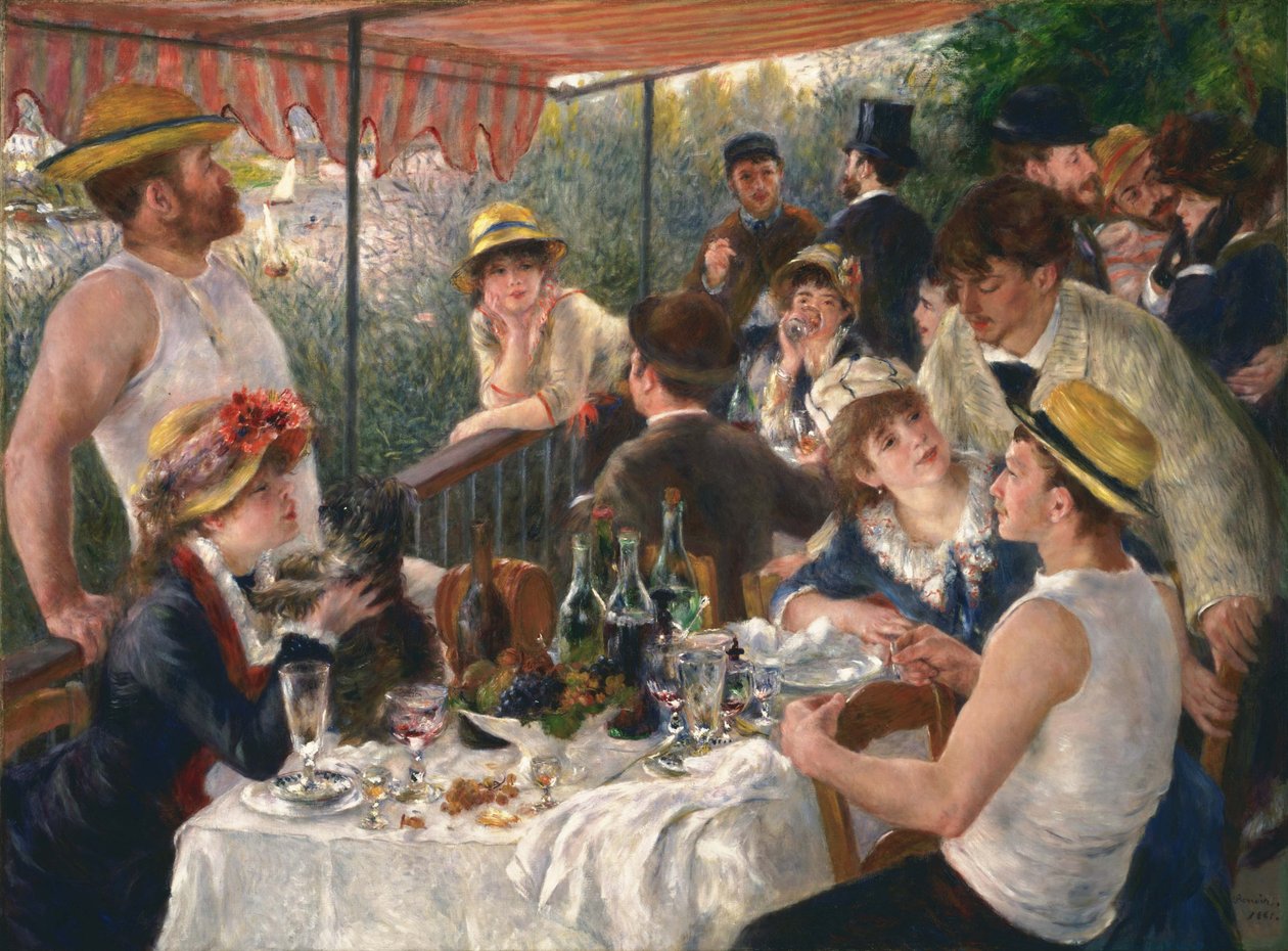 Luncheon of the Boating Party by Pierre-Auguste Renoir - Famous Art Reproduction