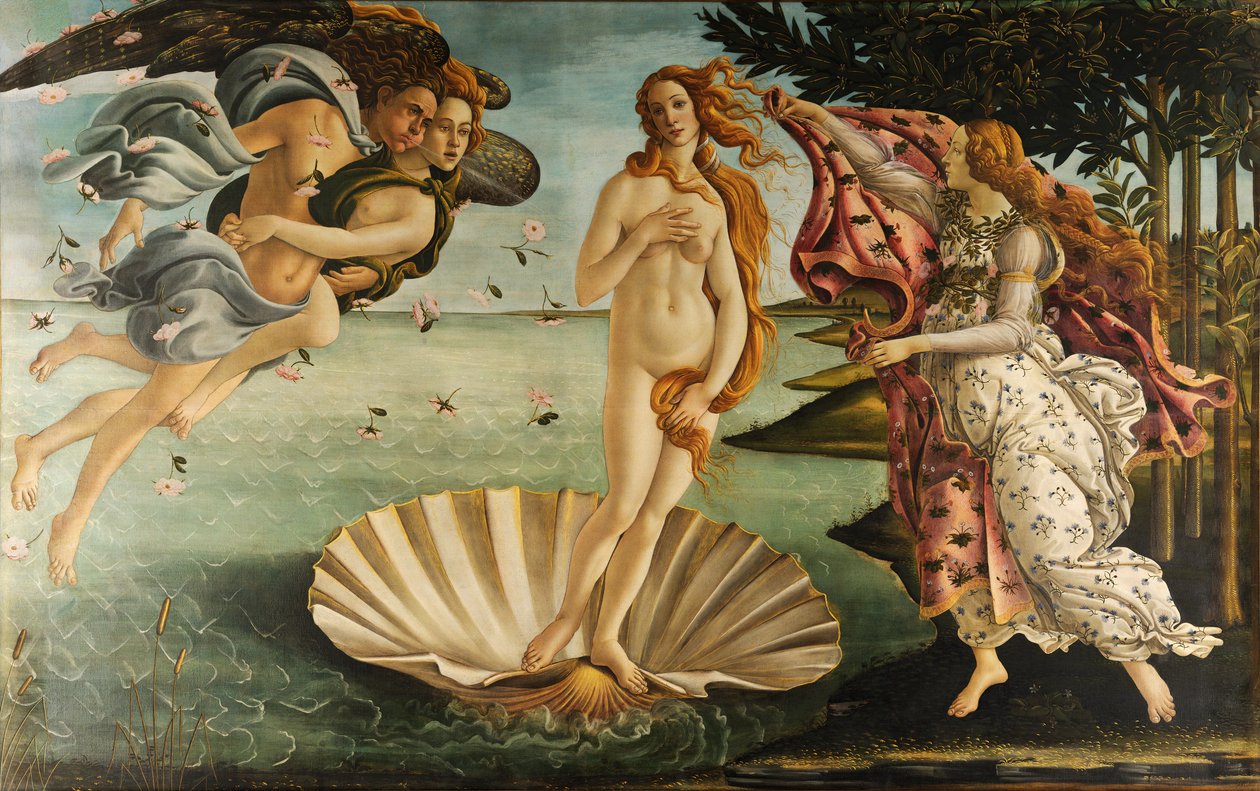 The Birth of Venus by Sandro Botticelli - Famous Art Reproduction