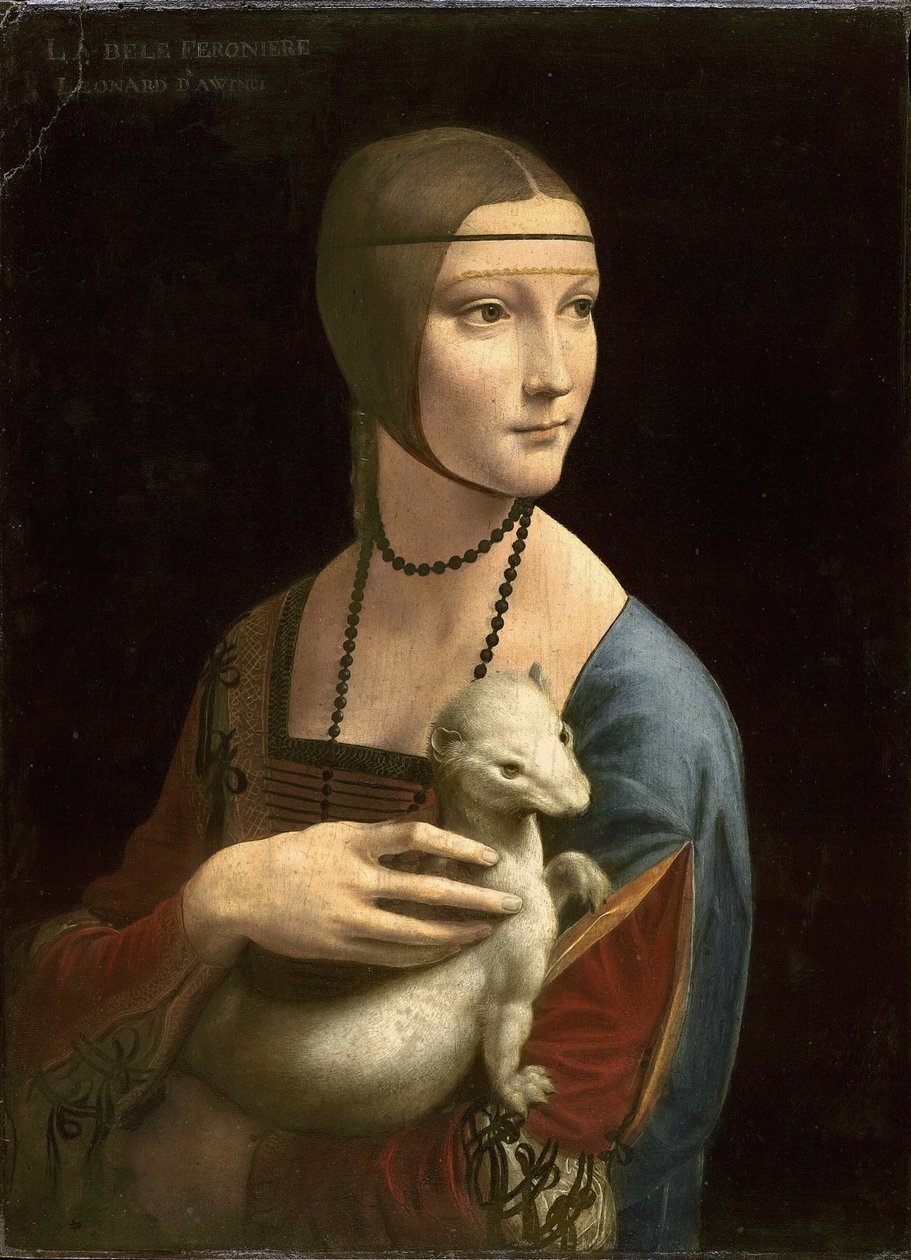 Portrait of Cecilia Gallerani by Leonardo da Vinci - Famous Art Reproduction - ARABELART