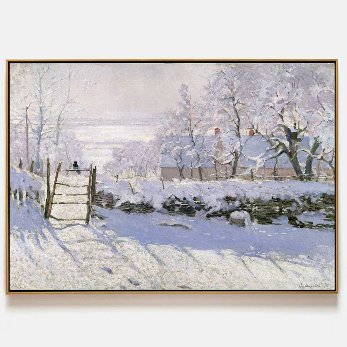 The Magpie by Claude Monet - Famous Art Reproduction - ARABELART