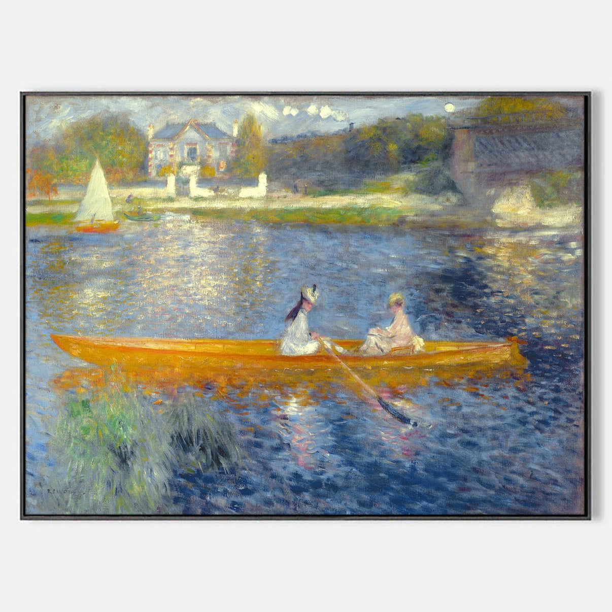 The Skiff by Pierre - Auguste Renoir - Famous Art Reproduction - ARABELART