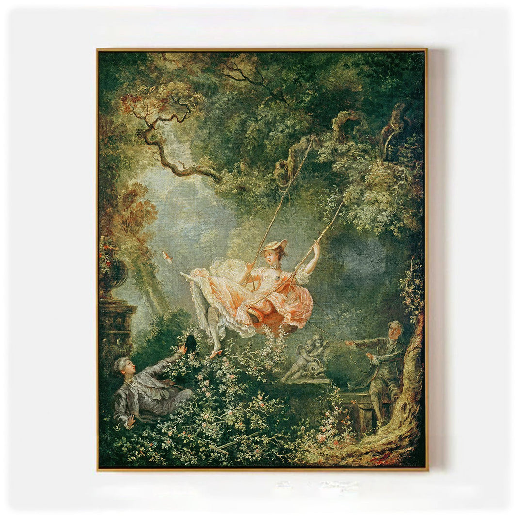 The Swing by Jean - Honoré Fragonard - Famous Art Reproduction - ARABELART