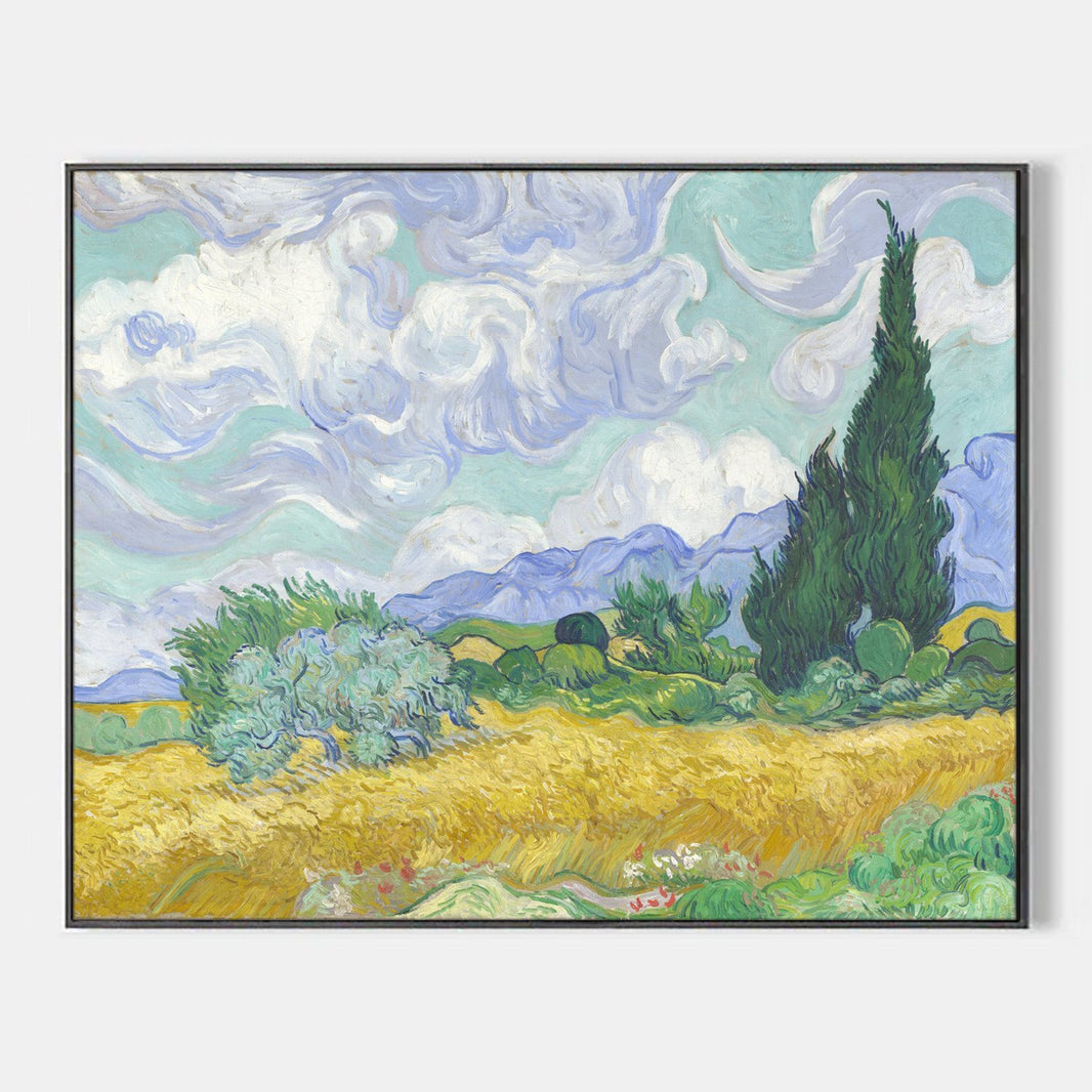 Wheat Field with Cypresses by Vincent van Gogh - Famous Art Reproduction - ARABELART